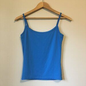 Bright Blue Basic Short Torso Camisole Tank Top